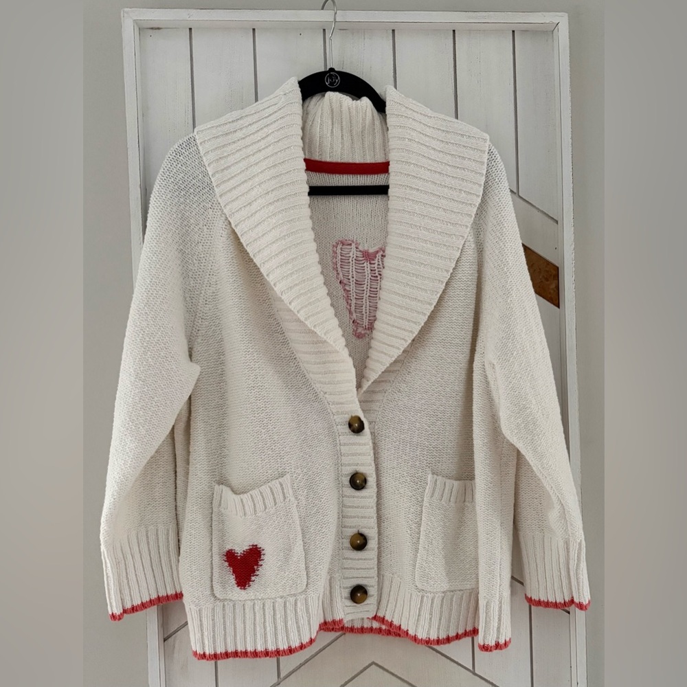 NWOT Maeve Hearts Cardigan ❤️ - Picture 4 of 4